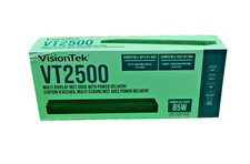 VisionTek VT2500 4K Multi Display USB-C Docking Station 901381 w/ AC Adapter-NEW picture