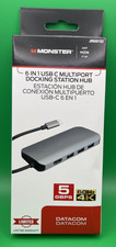 Monster Just Hook It Up 6-in-1 USB Type C Multiport Docking Station Hub - NEW picture