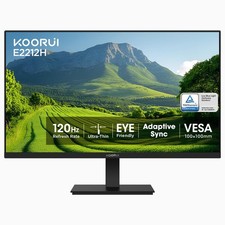 KOORUI New 22 Inch Computer Monitor FHD 1080P 120Hz PC Gaming 22, Black picture