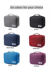 Cable Storage Bag Waterproof Electronic Organizer USB Charger Travel Case picture