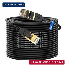 Cat 8 Ethernet Cable, 100FT High Speed Heavy Duty 26AWG Cat8 LAN Network Cable 4 picture