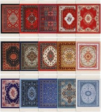15 Pcs Rug Coasters Persian Style Mini Carpet Rug Mouse Pad Vintage Oriental picture