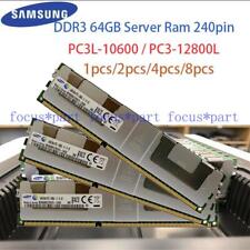 Samsung 64GB Ram DDR3 8RX4 PC3-12800L PC3L-10600 240pin RDIMM REG for Server lot picture
