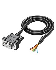 DB9 Female Connector to Bare Wire END, D-SUB 9 pin RS232 Serial Extension... picture
