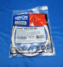 TRIPP LITE N201-003-WH 3FT CAT-6G  PATCH CABLE NEW LOT OF 6 picture