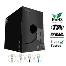 CAT5e PLENUM CMP RATED 350Mhz 24Awg 1000FT UTP Cable in 5 Colors - ATS CABLES picture