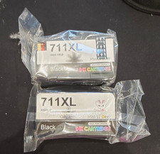 Miss Deer 711XL High Yield Black Ink Cartridge 2-Pack Compatible For HP Inkjet picture