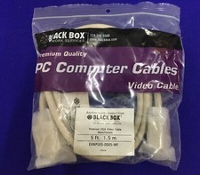BLACK BOX NETWORK SERVICES EVNPS05-0005-MF 5FT 1.5m PREMIUM VGA VIDEO CABLE  picture