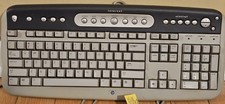 HP 5181 Internet Wired Multimedia Keyboard Gray Black PN 5185-1596 Office Work picture