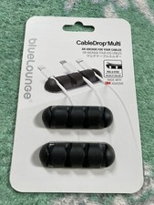 NEW Blue Lounge Cable Drop Multi Anchor - Cord Organizer- Black picture