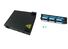Fiber Optic 24 Port SMF FDP LC/UPC Wall Mount Box Enclosure Patch Panel Cassette picture