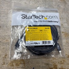 StarTech USB315CC2M Black USB-C Cable with Power Delivery USB 3.0 2m/6ft picture