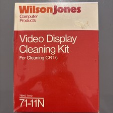 Vintage Wilson Jones 1980s Video Display Cleaning Kit for CRT Monitors & TVs NIB picture