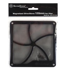 SilverStone FF122B 120mm Fan Shroud Dust Filter Magnetic Mount Black NEW picture