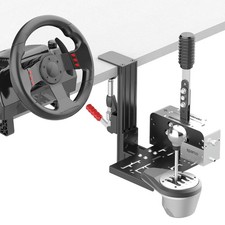 wuutyty Universal Desk Mount for Racing Simulator Shifters & Handbrakes Black picture