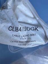 CLB419DGK / CENTRAL STEEL /  CABLE LACING BAR; 4
