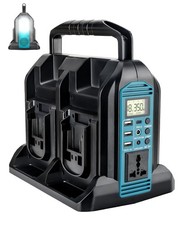 350W Power Inverter for Makita 18V Battery, 4-Ports DC 18V to AC 110-120V Pur... picture