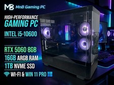 ARGB Gaming PC Intel Core i5-10600 RTX 5060 16GB RAM 1TB SSD ASRock WiFi Win11 picture