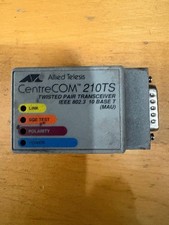 Allied Telesis CentreCOM 210TS Transceiver AT-210TS 10BASE-T AUI to RJ45 Vintage picture