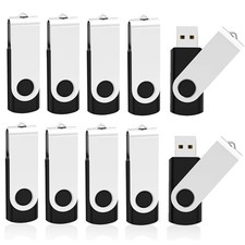 KOOTION 10 X 1GB USB Flash Drive 1gb Flash Drive Swivel Thumb Drive Memory St... picture