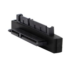 90°Right Angled SATA 22Pin 7+15 Male to SATA 22Pin Female Adapter Extension Card picture