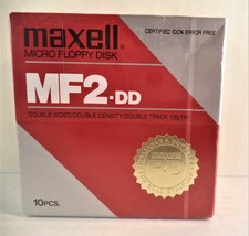 MAXELL MF2-DD  Micro Floppy Disc  10-PACK  NEW-SEALED , Japan , Maxell Quality picture
