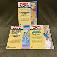 3 Websters New World Software for IBM PC 3.5