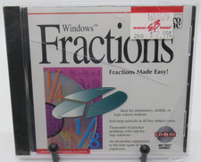 PRO ONE - WINDOWS: FRACTIONS MADE EASY PC CD-ROM SOFTWARE, WINDOWS 3.1/95 picture