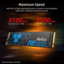 Netac 500GB Internal SSD Solid State Drive M.2 2280 PCIe Gen3 x4 NVMe 3100MB/s picture