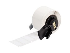 Brady M6-17-498 - Vinyl Cloth Labels, Multi-Purpose, Repositionable, White, 0.5' picture