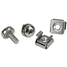 StarTech.com M5 Mounting Screws and Cage Nuts for Server Rack Cabinet - Pack of picture