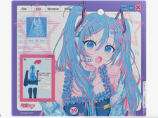 Wallhack SP-005 Hatsune Miku OS Glass Mouse pad From Japan picture