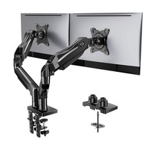 HUANUO FlowLift™ Dual Monitor Stand, Fully Adjustable Gaming Monitor Desk picture