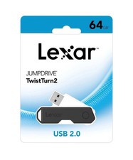 Lexar Jumpdrive TwistTurn2 USB 2.0 64 GB Flash Thumb Storage Drive, Sealed Pack picture