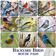 BIRD WATCHING GIFT ~ Mouse Pad / PC Mousepad ~ Birding Cardinal Chickadee Finch picture