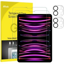 Screen Protector for iPad Pro 11-Inch, 2022/2021/2020 with Camera Lens Protector picture