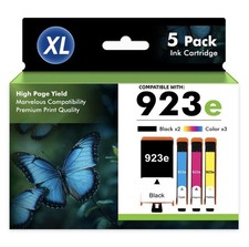 4 Pack 923XL 923e Ink Compatible for HP 923 OfficeJet 8120 8130 With Chip New picture