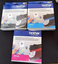 Brother Genuine SUBLIMATION INK CARTRIDGES SP01 Set of 3 picture
