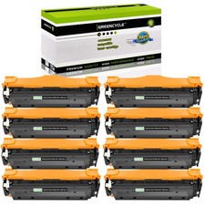 GREENCYCLE 8PK CC530A 304A Black Toner Compatible with HP Laserjet CP2020 CM2320 picture