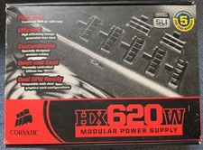 Corsair HX620W ATX Power Supply CMPSU-620HX - Rev. B2W With Modular Cables picture