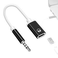 3.5mm Male to Type-c Female Headphone Converter Flat Lap Analog Round to W6U5 ~ picture