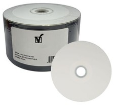 DVD-R 16x 120min 4.7gb White Inkjet Full Face Hub Lot picture
