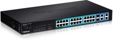 TRENDnet 28-Port 10/100Mbps Web Smart PoE+ Switch 20 x PoE Ports 4 x PoE+ Ports picture