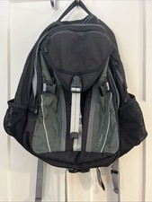 L.L. Bean Vintage Backpack Bookbag Green/Black, Weekender Luggage picture