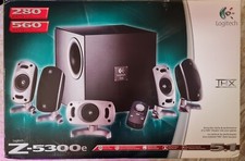 Logitech Z-5300e 5.1 THX Surround Computer Speakers Subwoofer COMPLETE BOXED  picture