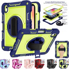 For iPad 5/6/7/8/9/10th Gen Air Mini Pro Kids Shockproof Strap Stand Case Cover picture