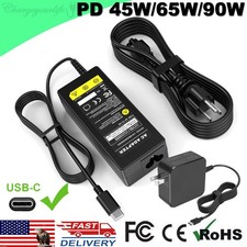 PD 45W/65W/90W USB C Type C Adapter Charger For Lenovo HP Macbook Samsung Dell picture