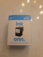 New Sealed Onn 67XL Black Printer High Yield Ink Cartridge For HP Exp 7/2026 picture