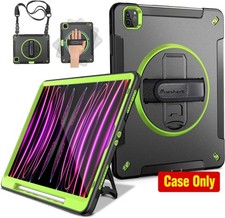Case for iPad Pro 12.9 Inch 6th/5th Generation, Military Grade Shockproof, Green picture
