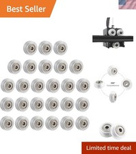 26PCS 3D Printer Wheel,Polycarbonate Plastic POM Rolle Linear Bearing for Cre... picture
